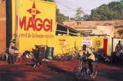 Maggi, a Swiss trademark, is omnipresent – e.g. in Burkina Faso. 