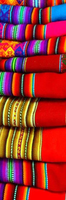 Woven fabrics waiting for buyers (Peru)