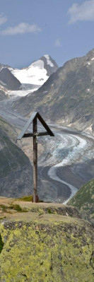 Christian symbols are widespread in the Swiss alps
