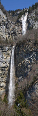 The Seerenbachfall is with 305 Meters the highest water fall in Switzerland